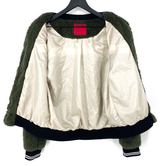 EMORY PARK Chevron ColorBlock Sherpa Bomber Jacket - Picture 12 of 16